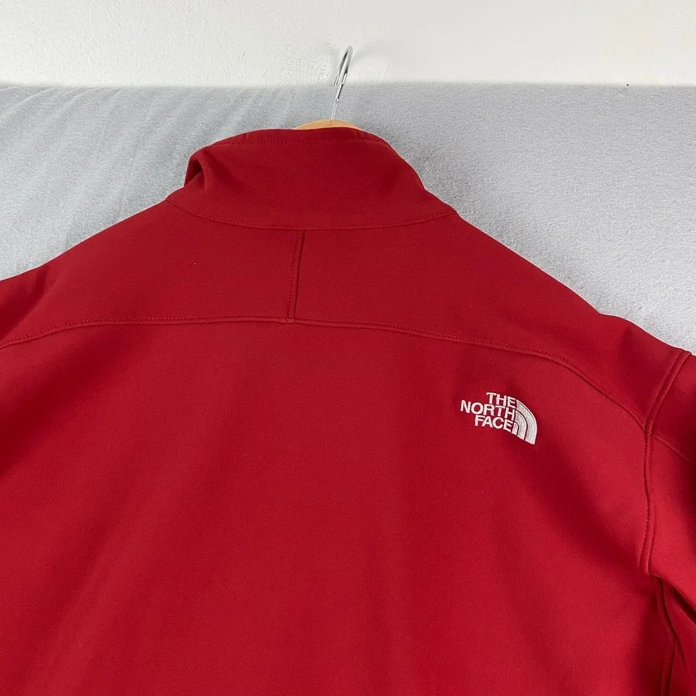 North Face Mens Apex Softshell Jacket XL dark red Ski Snowboard full zip